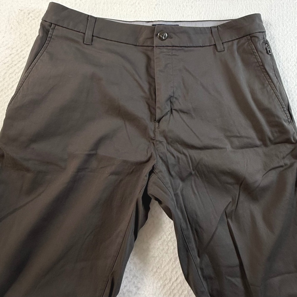 Birddogs Chino Pants Mens 34x28 Stretch Cotton Nylon Khaki Trousers Brown